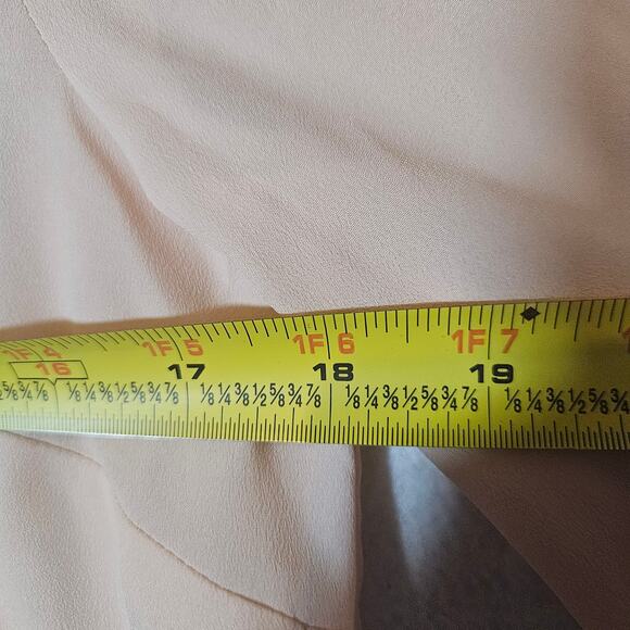 Ann Taylor Loft Light Blush Pink Button Up Blouse - Picture 6 of 8